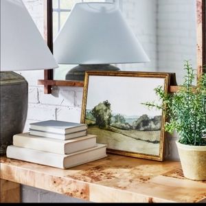 Studio McGee Rolling Hills Framed Landscape Wall Canvas Green Painting Ship Now